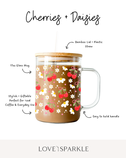 Cherries + Daisies Cup