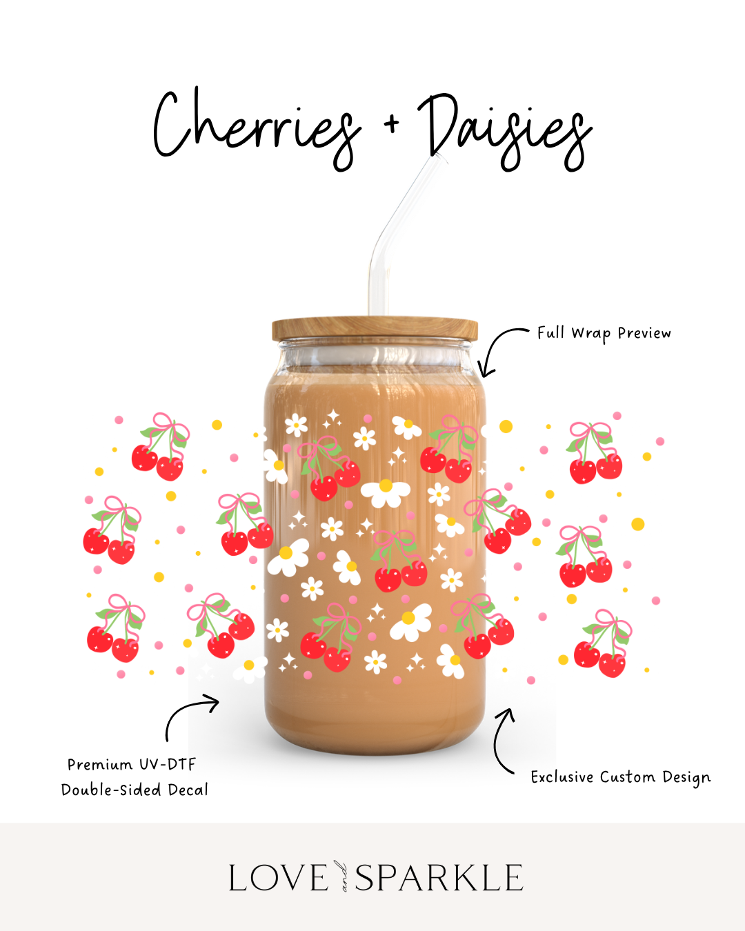 Cherries + Daisies Cup