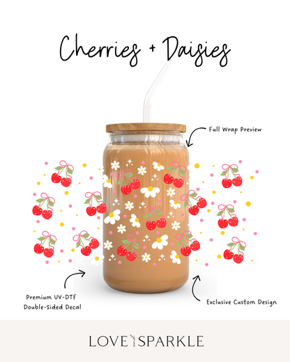 Cherries + Daisies Cup
