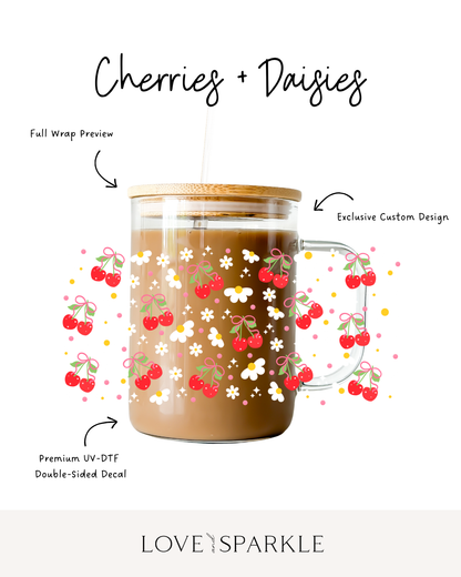 Cherries + Daisies Cup