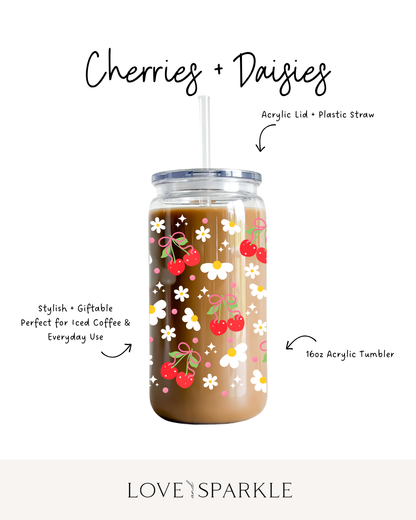Cherries + Daisies Cup