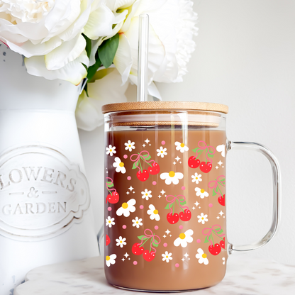 Cherries + Daisies Cup