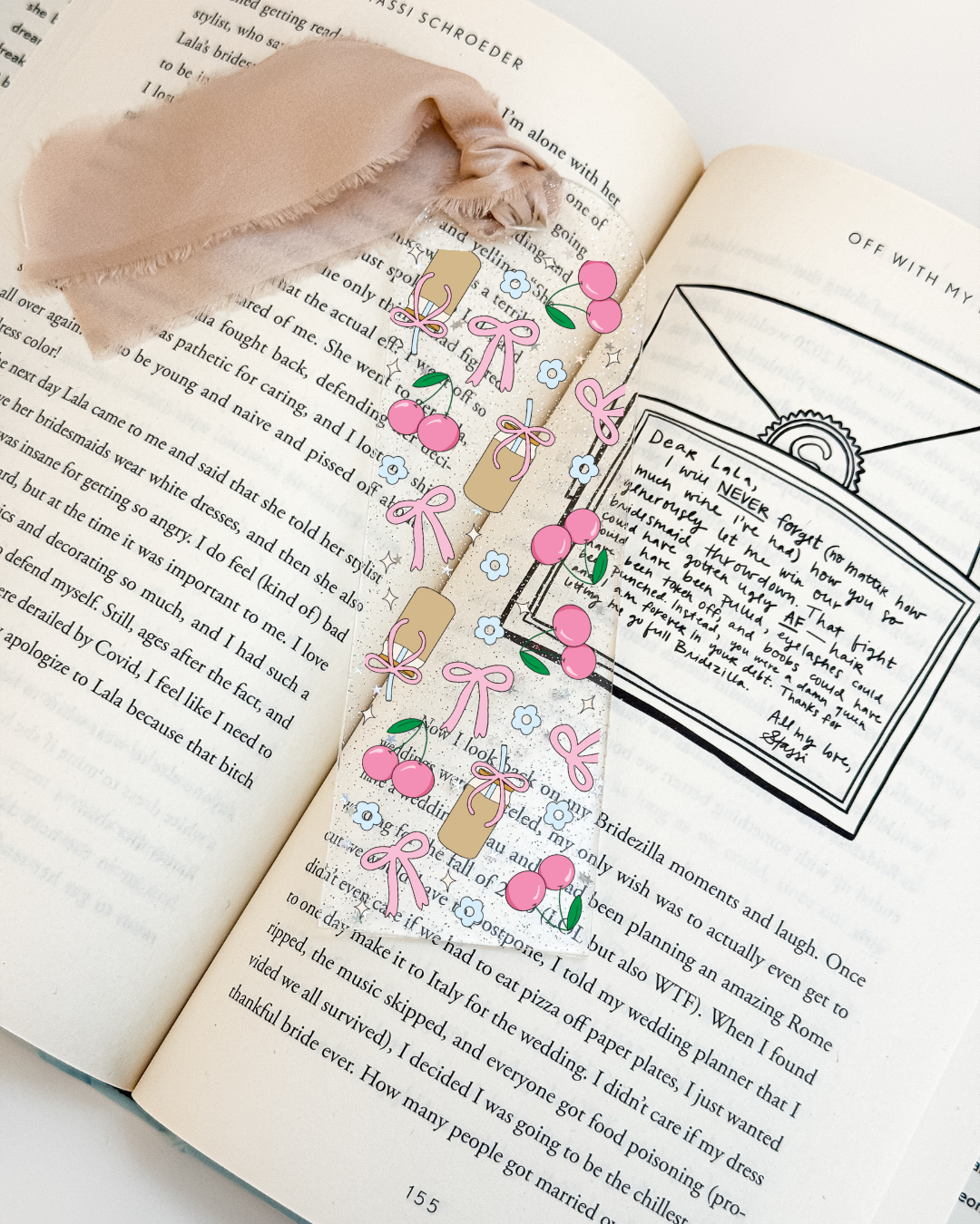 Cherry Coquette Bookmark