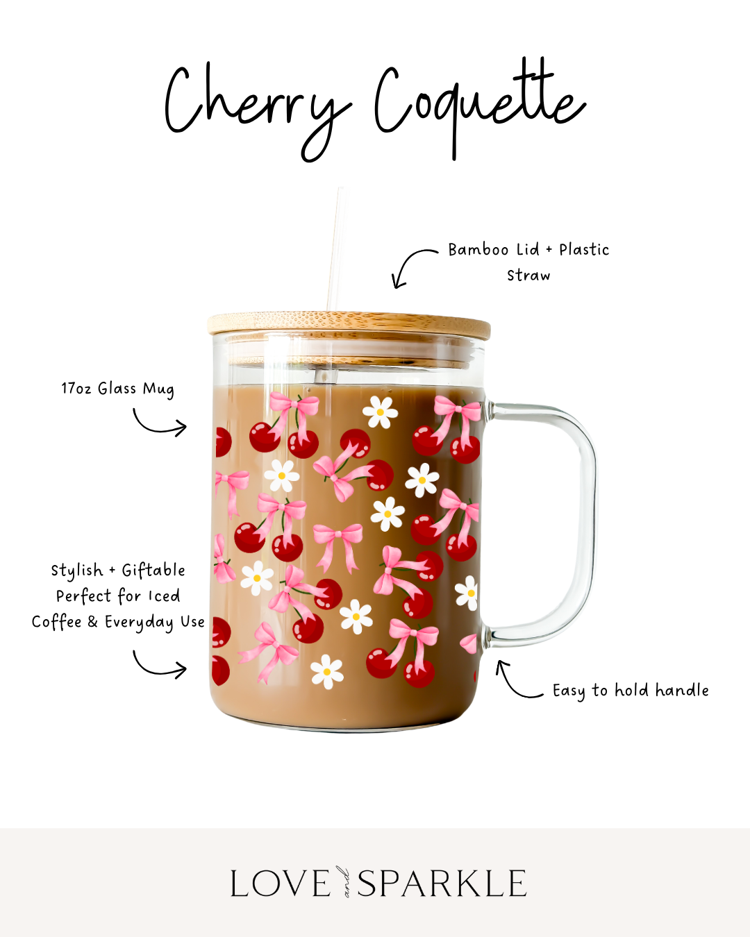 Cherry Daisy Coquette Cup