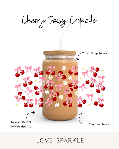 Cherry Daisy Coquette Cup