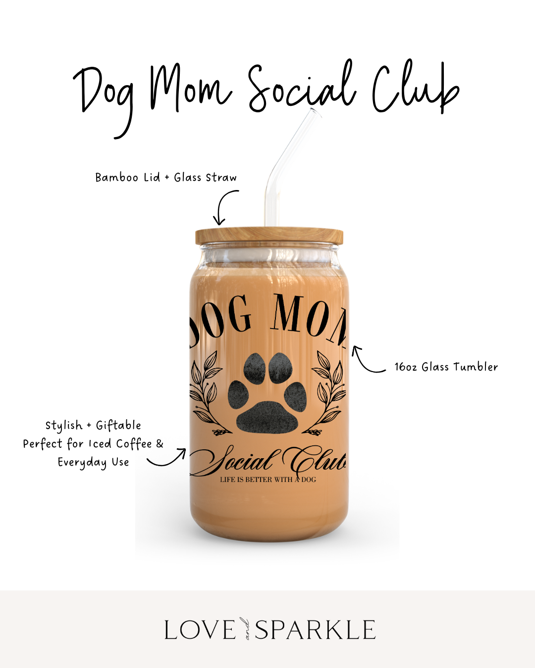 Dog Mom Social Club Cup