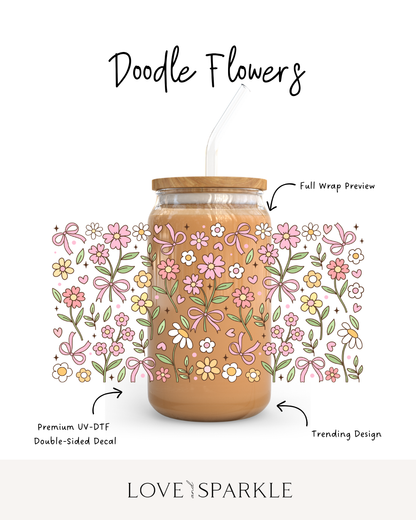Doodle Flowers Cup