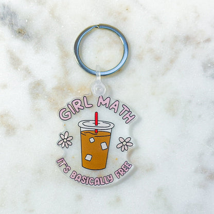 Girl Math Keychain
