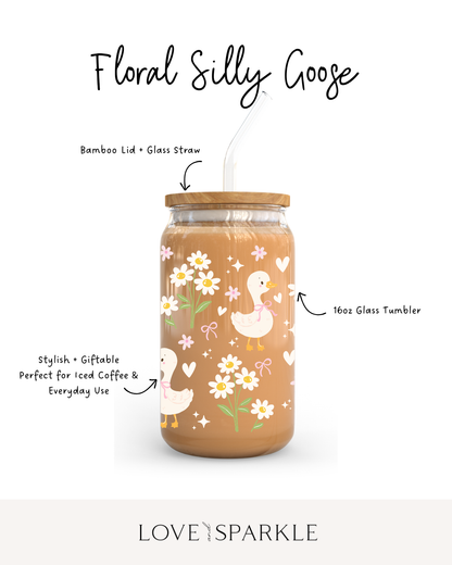 Floral Silly Goose Cup