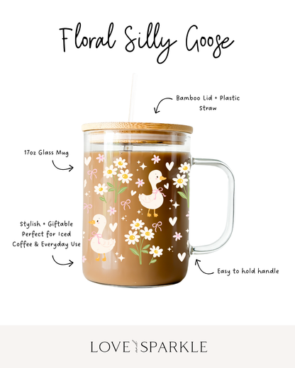 Floral Silly Goose Cup