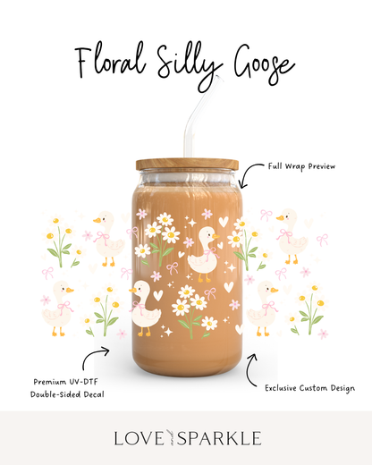 Floral Silly Goose Cup