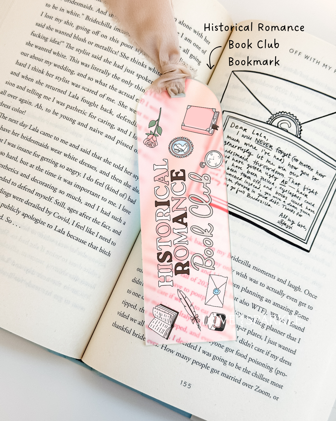 Historical Romance Book Club Bookmark