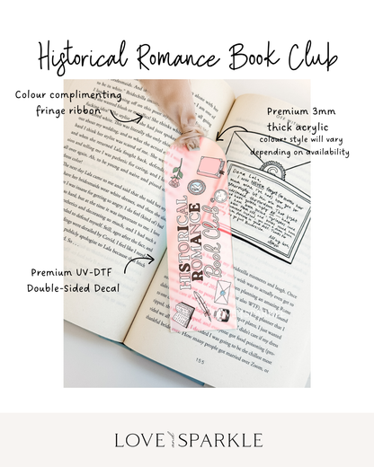 Historical Romance Book Club Bookmark