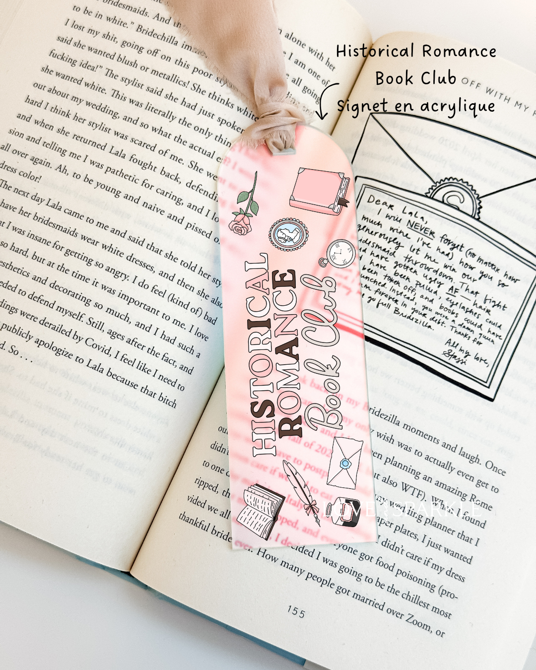 Historical Romance Book Club Bookmark