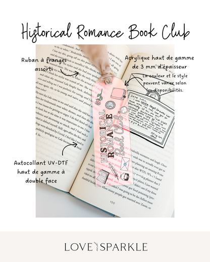 Historical Romance Book Club Bookmark