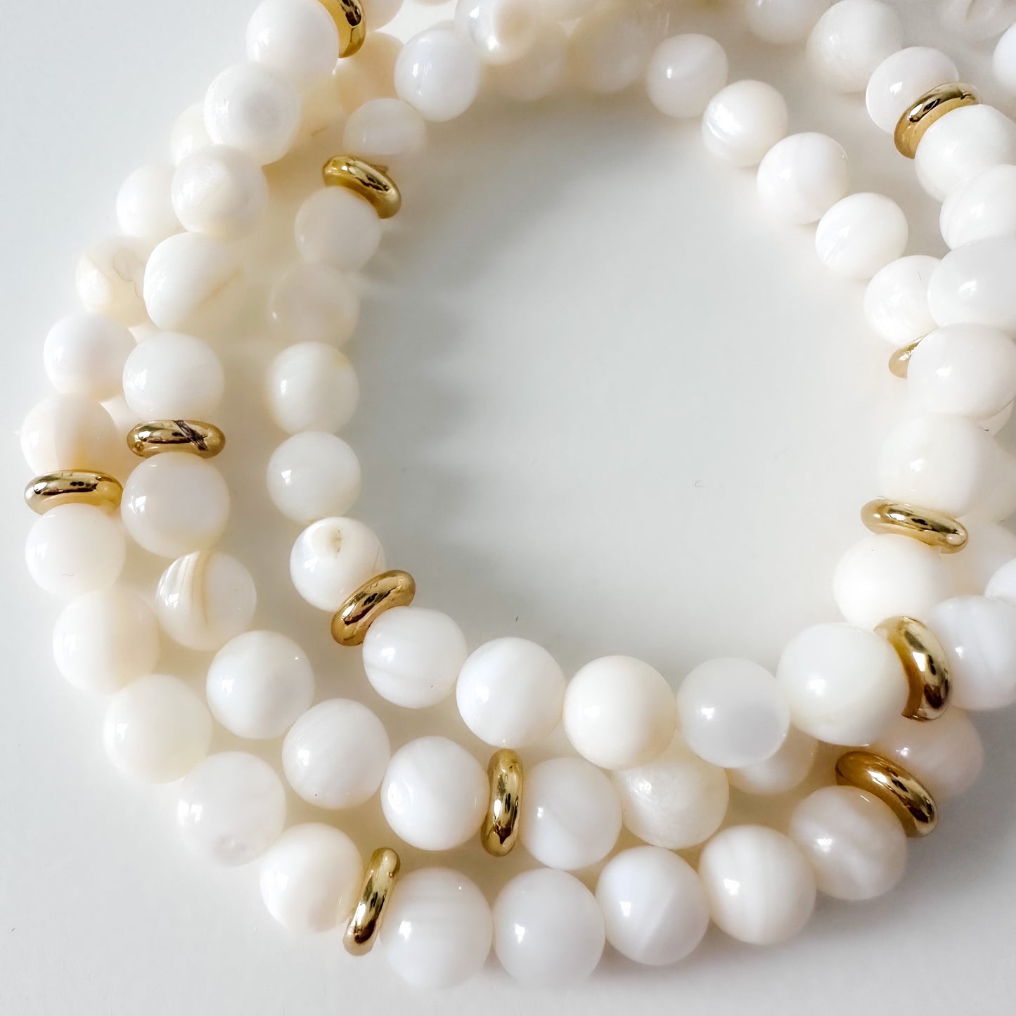 Mother of Pearl Beaded Stack