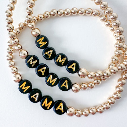 Gold Mama Beaded Stack