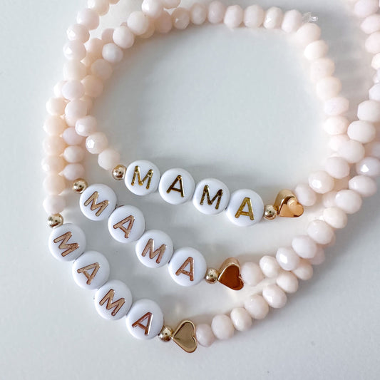 Mama Love Beaded Stack