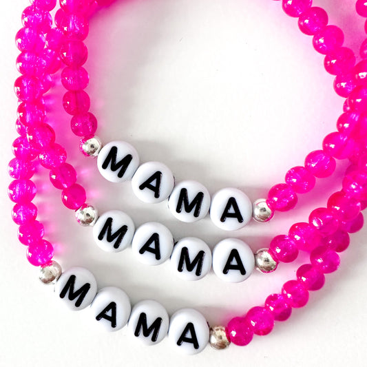 Hot Pink Mama Beaded Stack