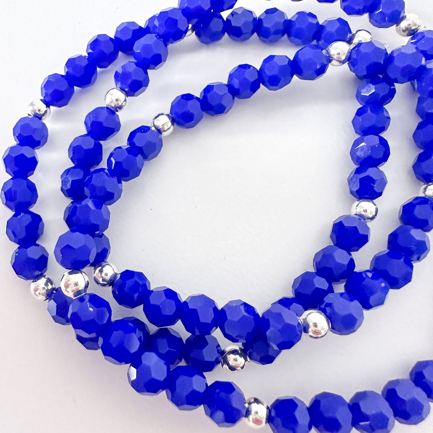Royal Blue Beaded Stack