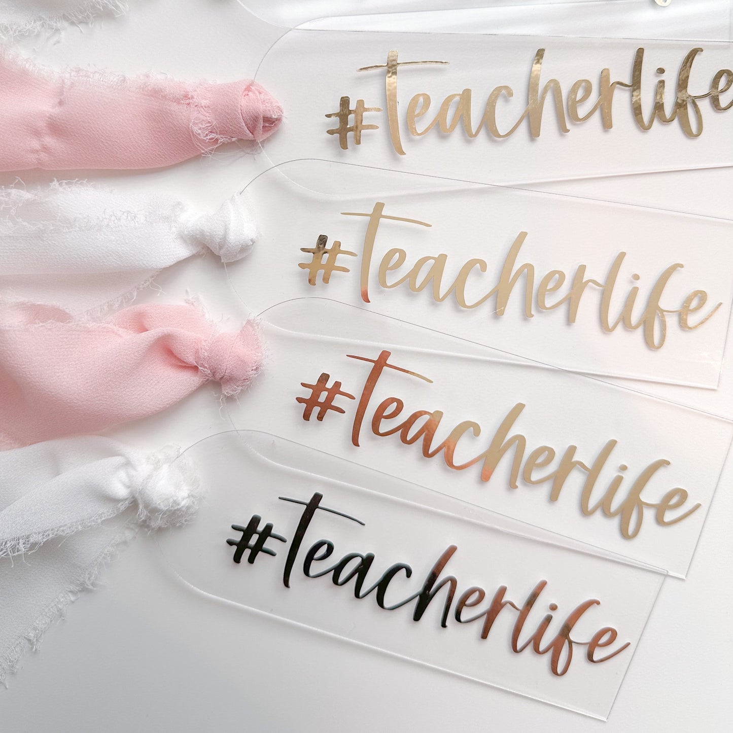 #Teacherlife Acrylic Bookmark