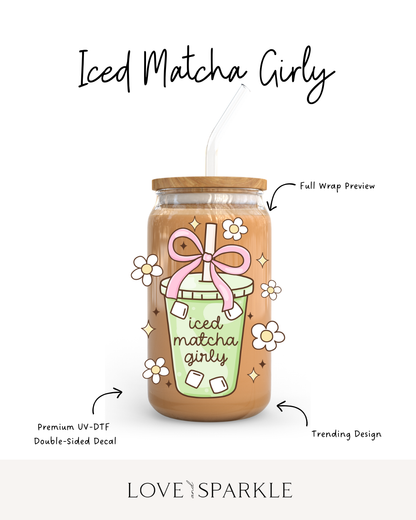 Iced Matcha Girly Cup