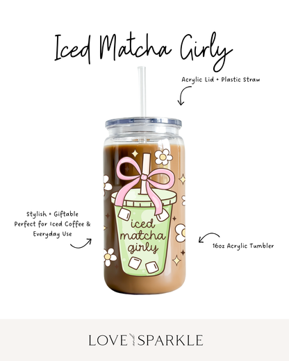 Iced Matcha Girly Cup