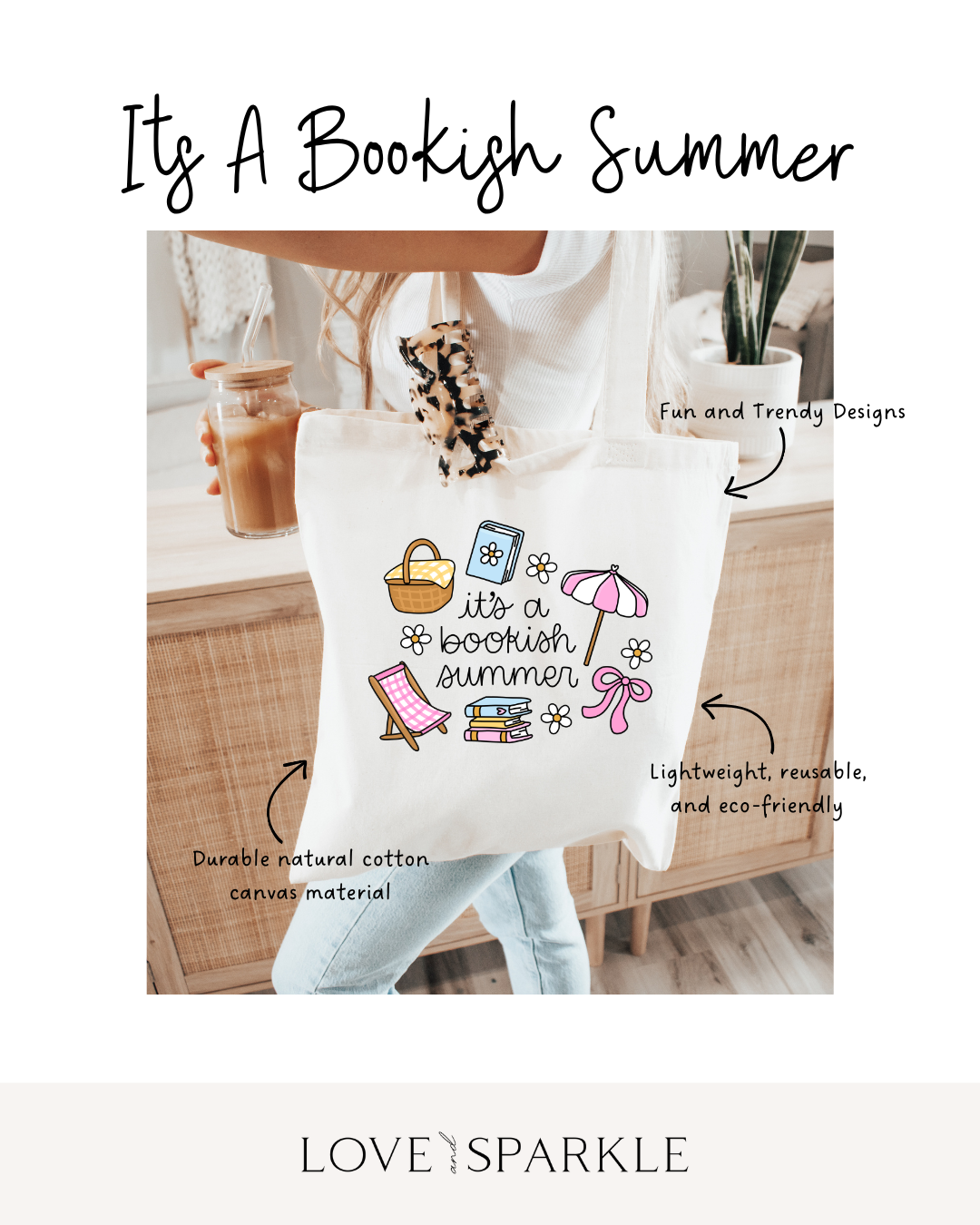 Its a Bookish Summer Tote Bag