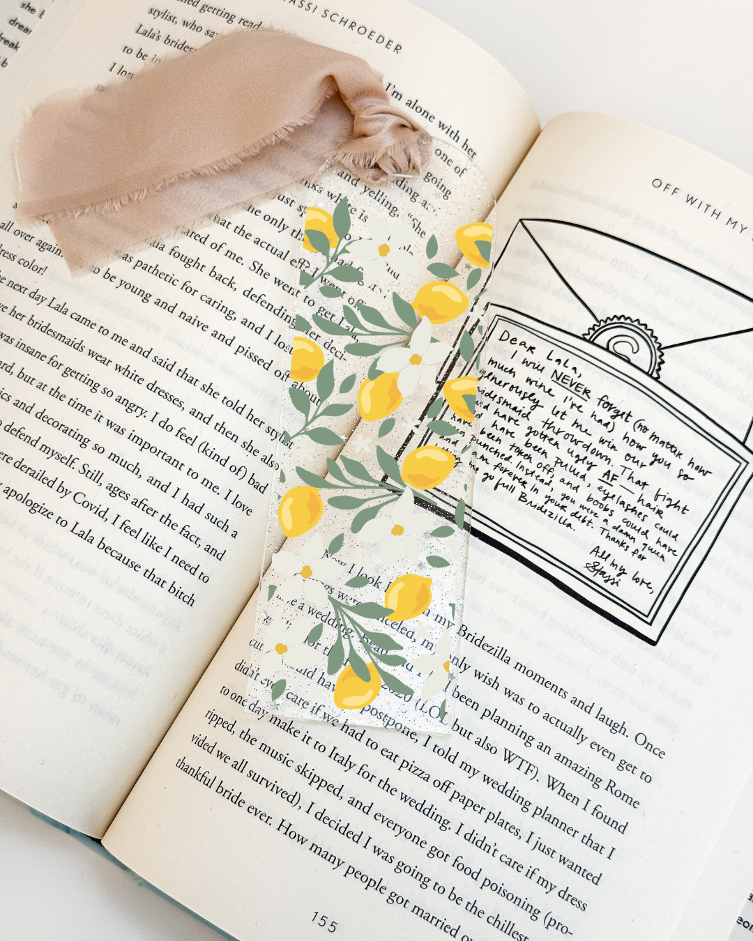 Lemon Bloom Bookmark