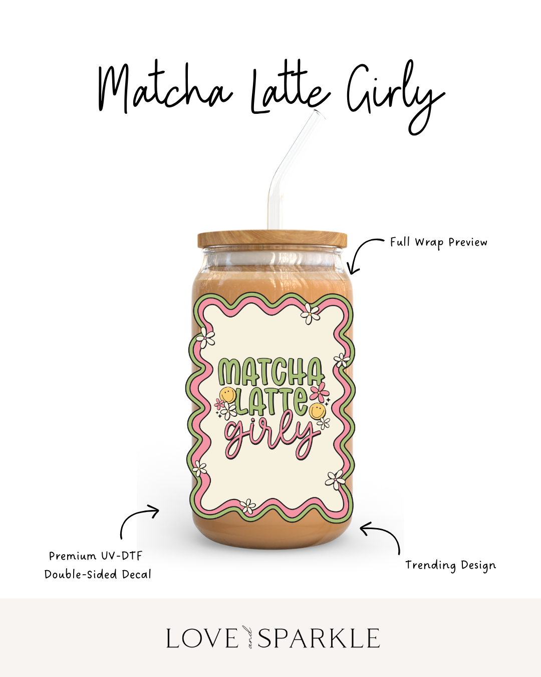 Matcha Latte Girly Cup