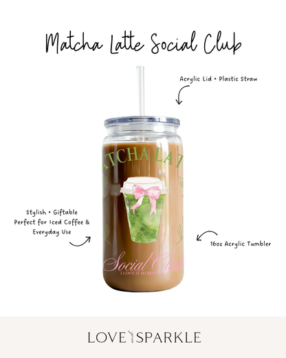 Matcha Latte Social Club Cup
