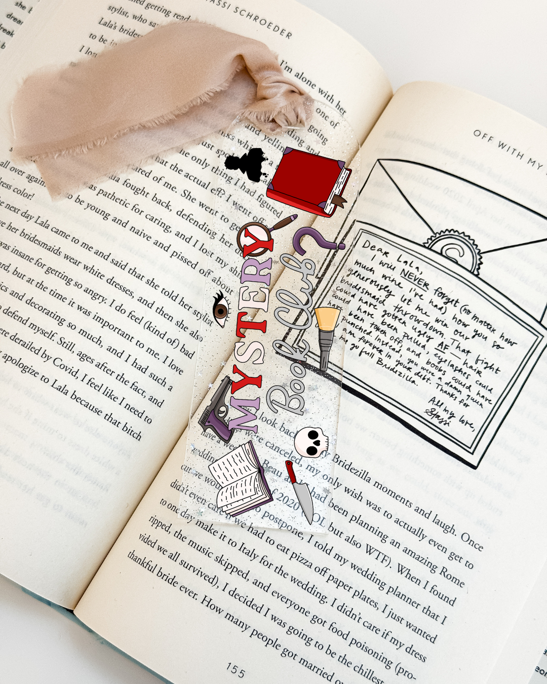 Mystery Book Club Bookmark