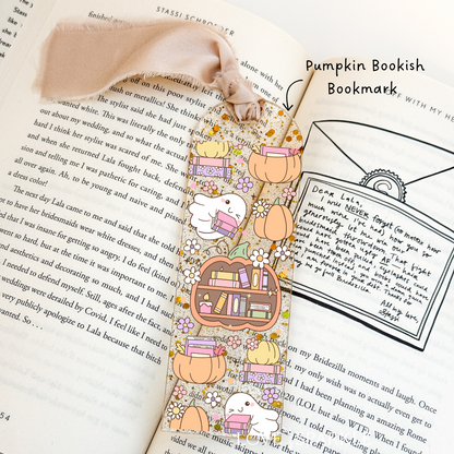 Pumpkin Bookish Bookmark