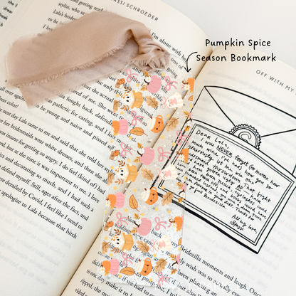 Pumpkin Spice Season Bookmark