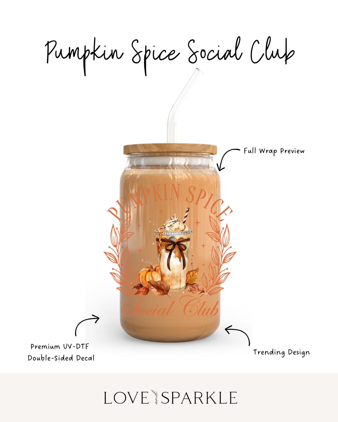 Pumpkin Spice Social Club Cup