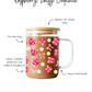 Raspberry Daisy Coquette Cup