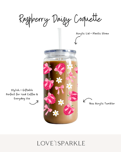 Raspberry Daisy Coquette Cup