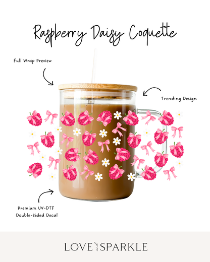 Raspberry Daisy Coquette Cup