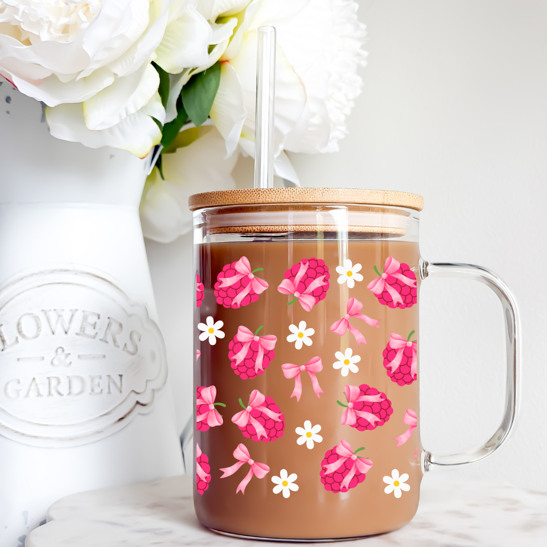 Raspberry Daisy Coquette Cup