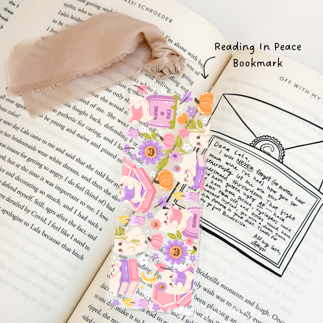 Reading in Peace Bookmark