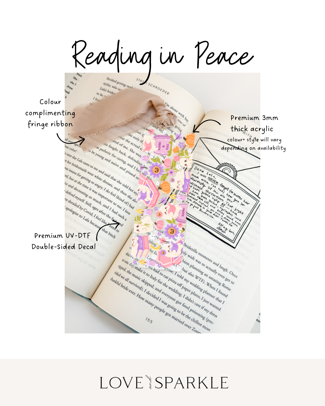 Reading in Peace Bookmark