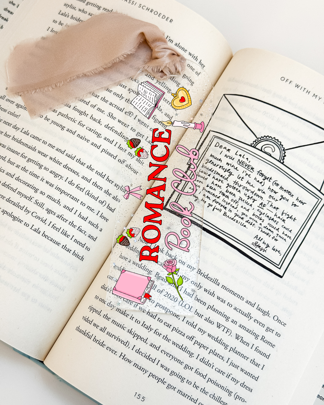 Romance Book Club Bookmark