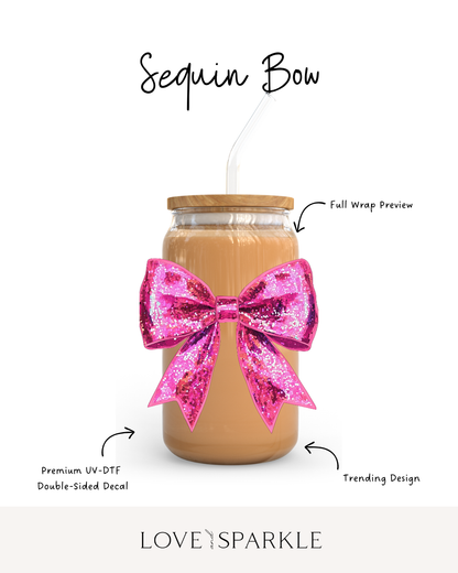 Sequin Bow Cup