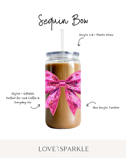 Sequin Bow Cup