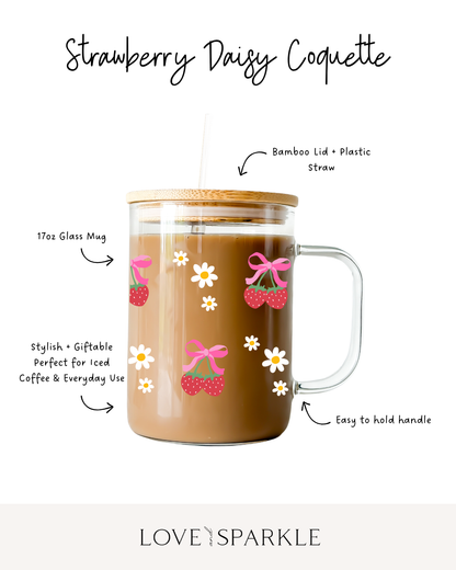 Strawberry Daisy Coquette Cup