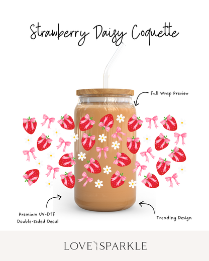 Strawberries Daisy Coquette Cup