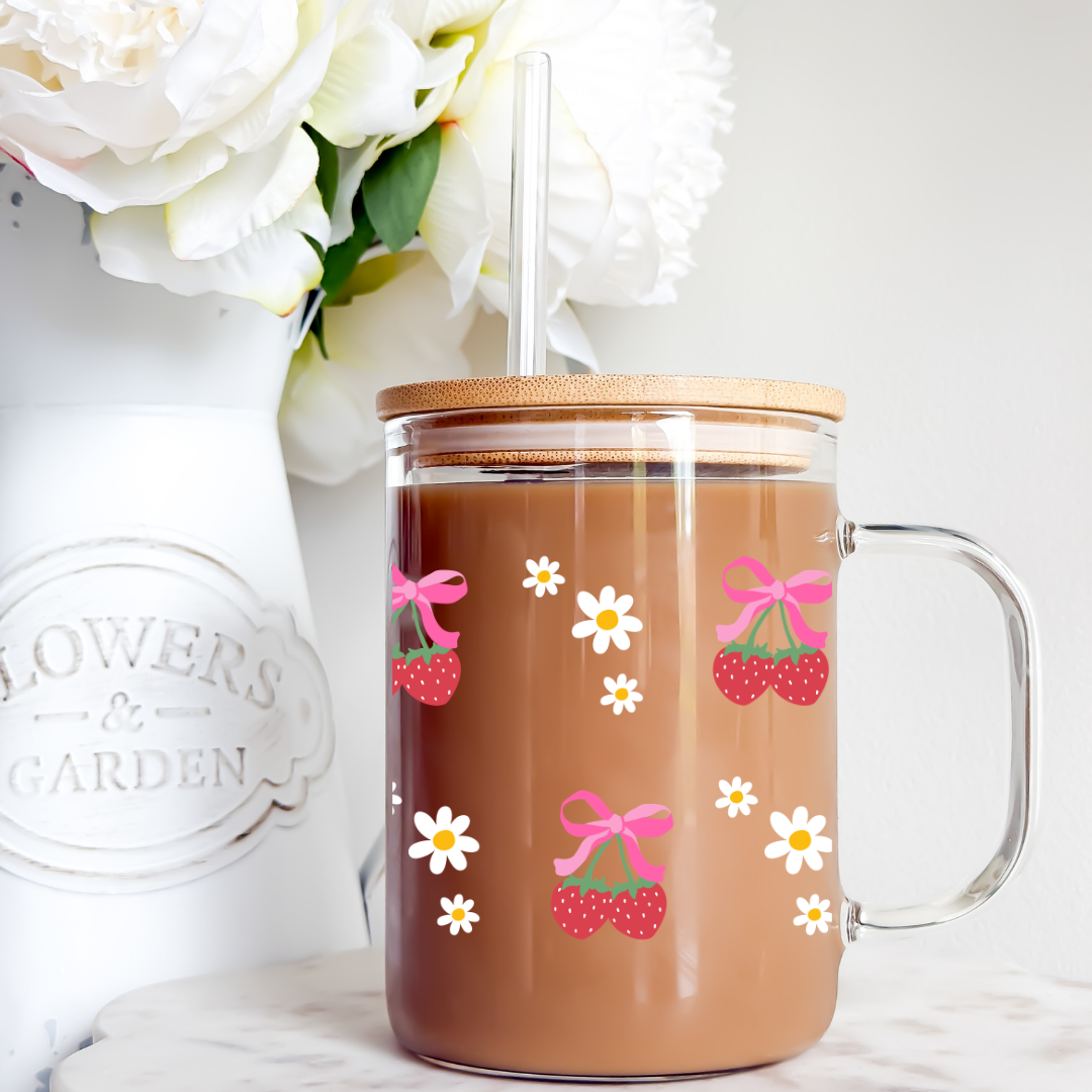 Strawberry Daisy Coquette Cup