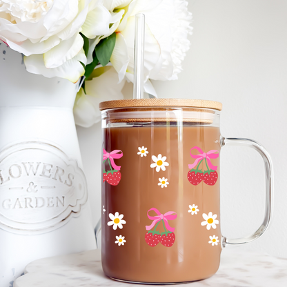 Strawberry Daisy Coquette Cup