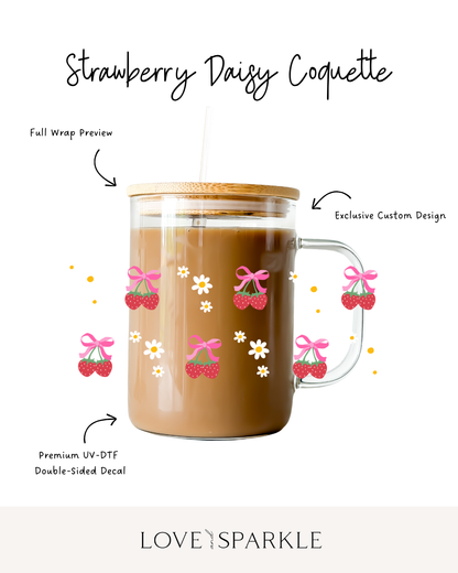 Strawberry Daisy Coquette Cup