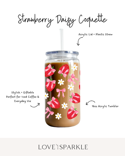 Strawberries Daisy Coquette Cup